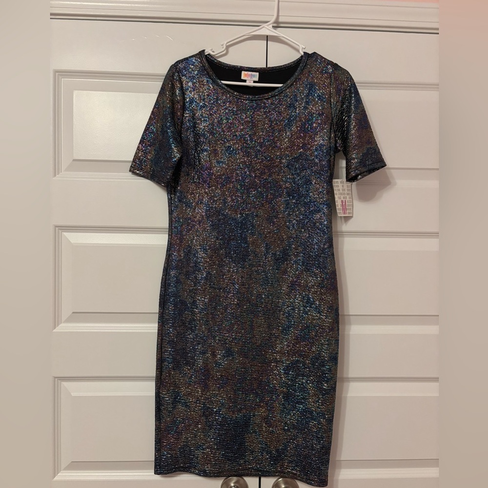 Elegant Mermaid Lularoe Julia Dress NWT size Medium Colorful